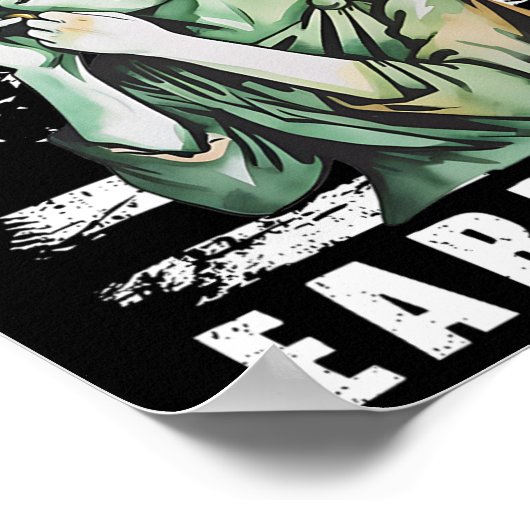 Poster Tenez Mes Boucles D'Oreilles Statue Résiste Subtil (Coin)