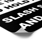 Poster Tenez Un Panneau D'Affiche Grudge Funny (Coin)