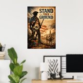 Poster Tenez votre terrain (Bureau à domicile)