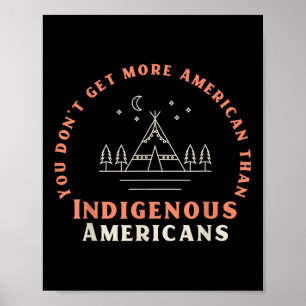 Poster Tenez-vous aux côtés des Amérindiens – Pro-démocra