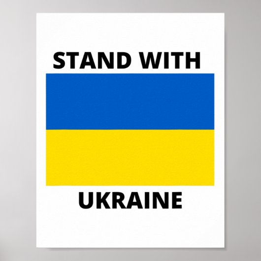 Poster Tenez-vous avec l'Ukraine 1 (Devant)