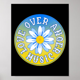 Poster Tenez-vous avec l'Ukraine Amour sur la musique de