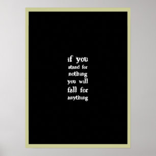 Poster Tenez-vous pour quelque chose