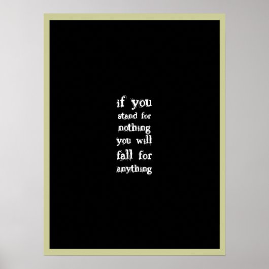 Poster Tenez-vous pour quelque chose (Devant)