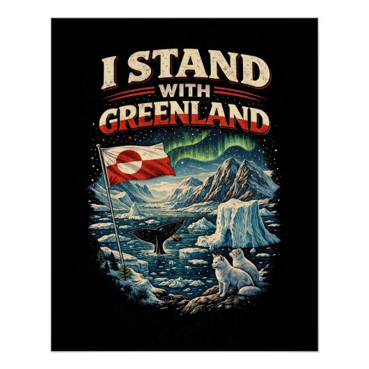 Poster Tenir bon avec le Groenland (Devant)