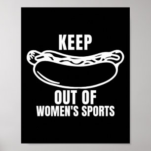 Poster Tenir les amateurs de Trump de hot-dogs hors du sp