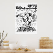 Poster Tenir les mains (Cuisine)