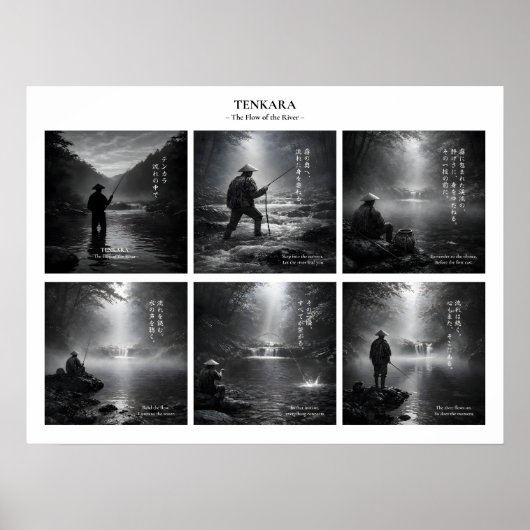 Poster Tenkara Fishing Wall Art Print (Devant)