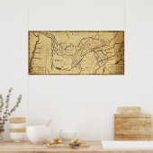 Poster Tennessee GouvernementCarte panoramiqueTennessee (Cuisine)