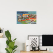 Poster Tennessee (Scène de bateau à rivière) (Bureau à domicile)