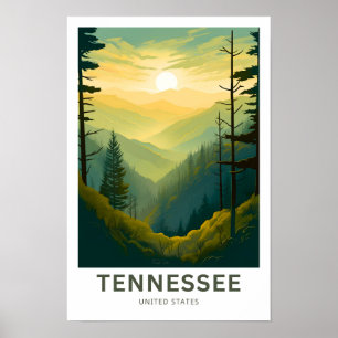 Poster Tennessee United States Travel Print