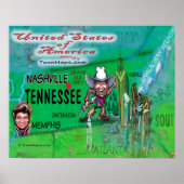 Poster Tennessee USA (Devant)