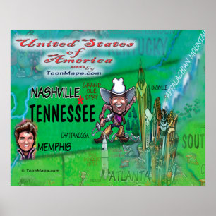Poster Tennessee USA