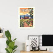 Poster Tennessee vintage (Bureau à domicile)