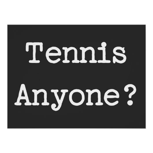 Poster Tennis (Devant)