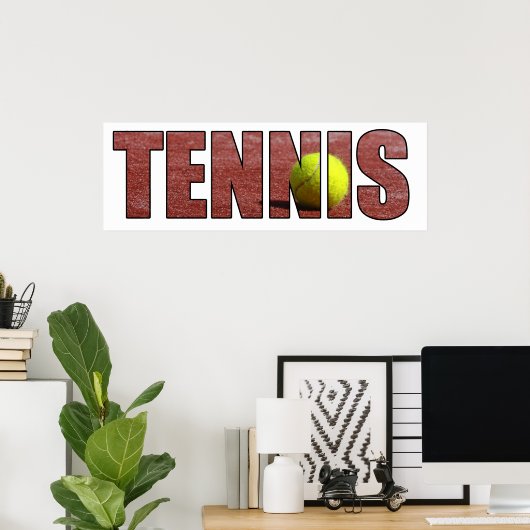 Poster Tennis (Bureau à domicile)
