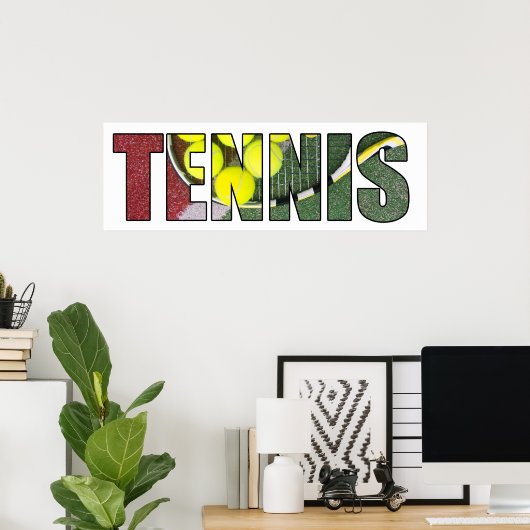 Poster Tennis (Bureau à domicile)