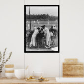 Poster Tennis à Shanghai, Chine 1918 (Cuisine)