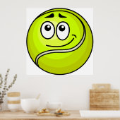 Poster Tennis Ball Face (Cuisine)