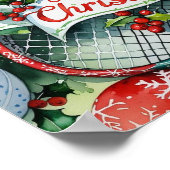 Poster Tennis Christmas Themed for Player  (Coin)