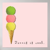 Poster Tennis créatif (Devant)