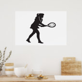 Poster Tennis féminin (Cuisine)