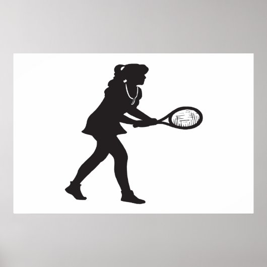 Poster Tennis féminin (Devant)