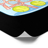 Poster Tennis Happy Pills (Coin)