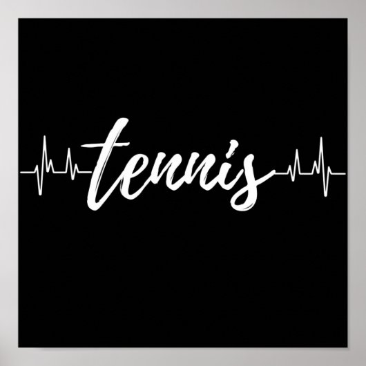 Poster Tennis Heartbeat. (Devant)