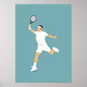 Poster Tennis Présent Pour Anniversaire (Devant)