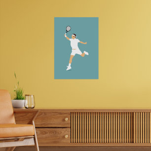 Poster Tennis Présent Pour Anniversaire