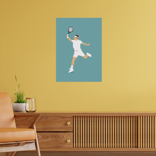 Poster Tennis Présent Pour Anniversaire (Salon 2)