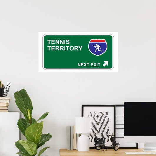 Poster Tennis Sortie suivante (Bureau à domicile)