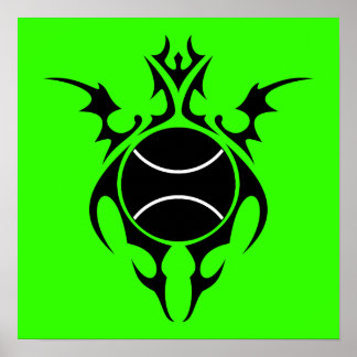Poster tennis tribal