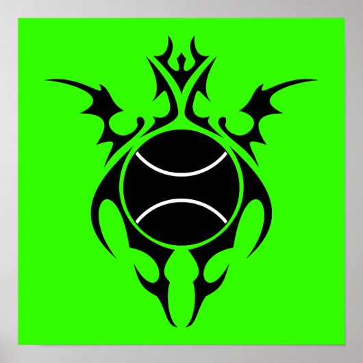 Poster tennis tribal (Devant)