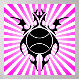 Poster tennis tribal