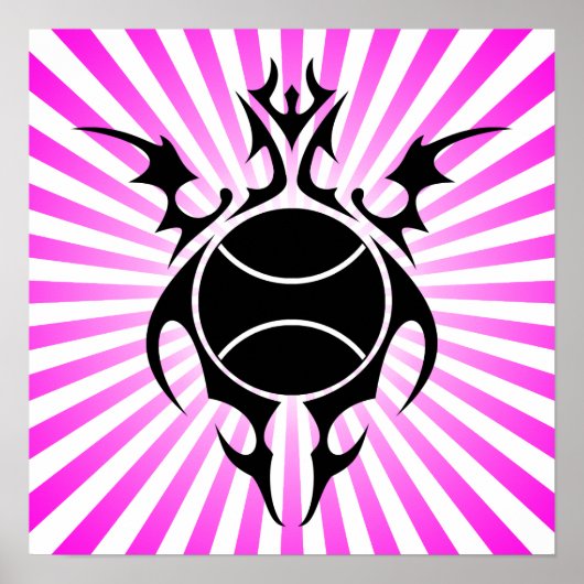 Poster tennis tribal (Devant)