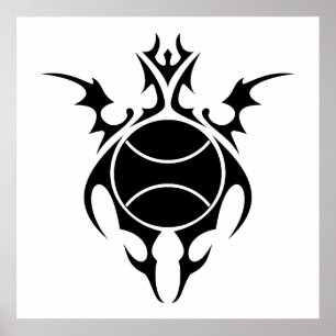 Poster tennis tribal