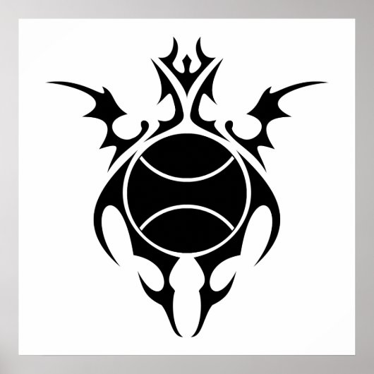 Poster tennis tribal (Devant)