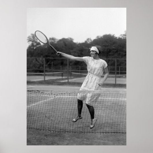 Poster Tennis vintage, années 1920 (Devant)
