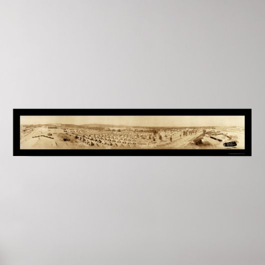 Poster Tent Camp Sevier SC Photo 1918 (Devant)