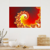 Poster Tentacle flamand - Art fractal (Cuisine)