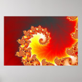 Poster Tentacle flamand - Art fractal (Devant)