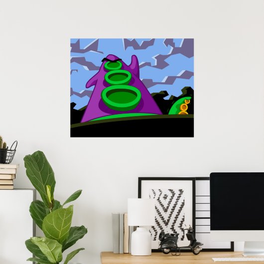 Poster Tentacle pourpre (Bureau à domicile)