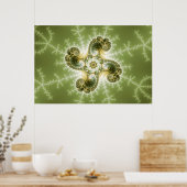 Poster Tentacles Curieux - Art Fractal (Cuisine)