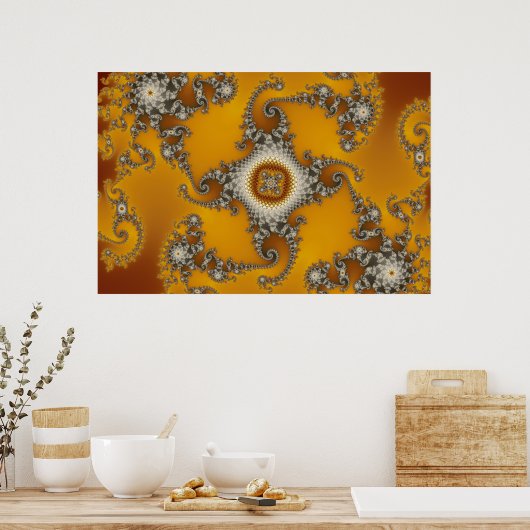 Poster Tentacles fractal (Cuisine)