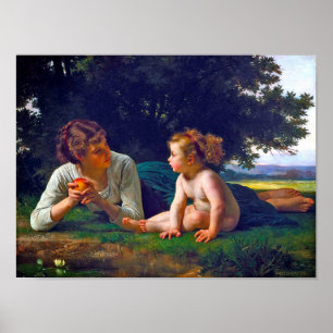 Poster Tentation, Bouguereau