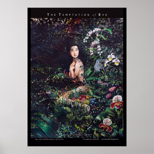 Poster Tentation de la peinture aquarelle Eve (Devant)