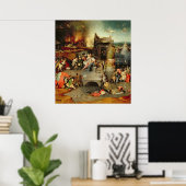 Poster Tentation de Saint-Antoine (Bureau à domicile)