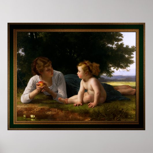 Poster Tentation par William Bouguereau (Devant)